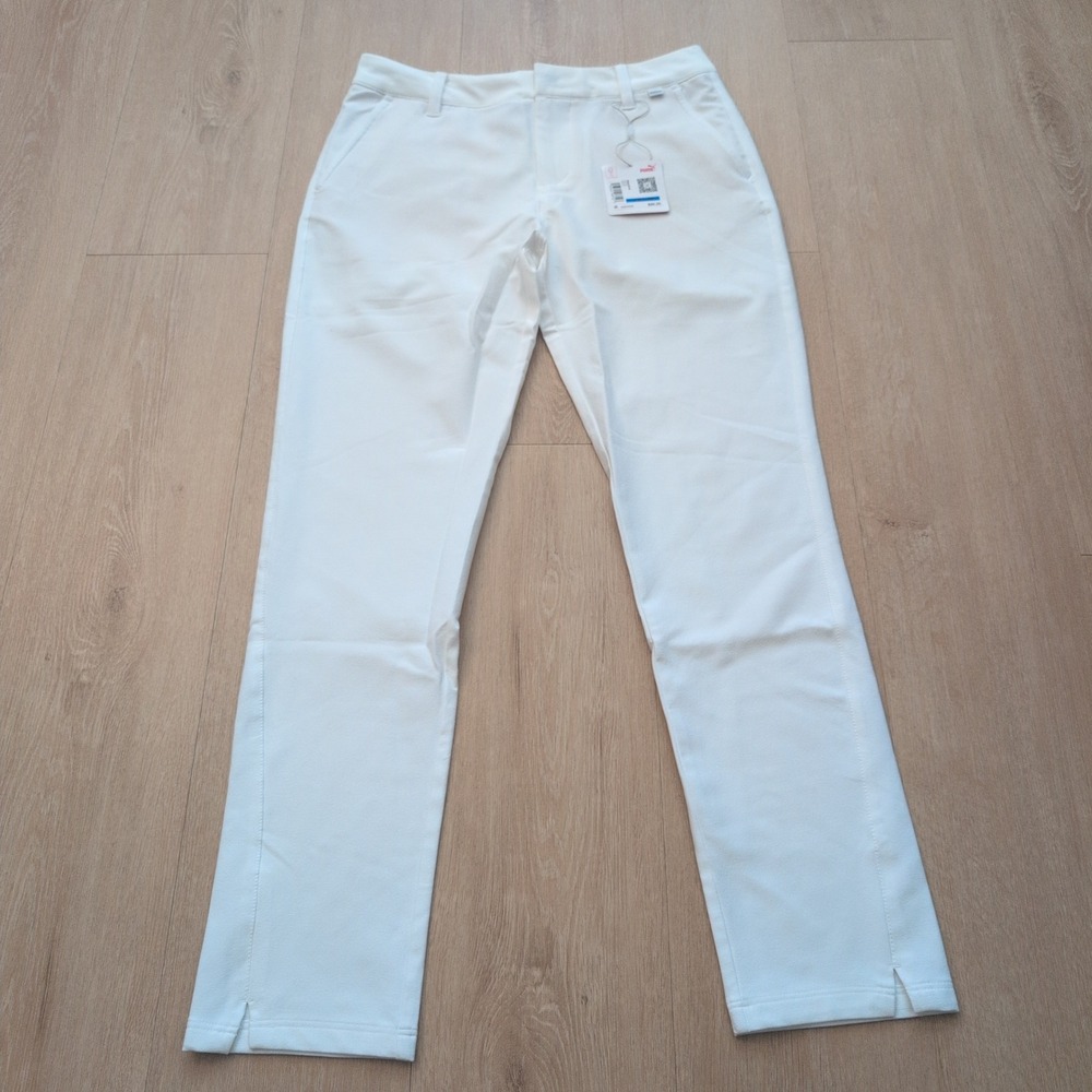 Puma Golf Pants Womens XL Bright White Performance Trousers 59630 02 NEW